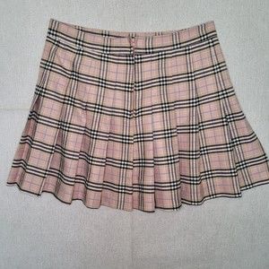 Love Tree Pink Plaid Mini Skirt
